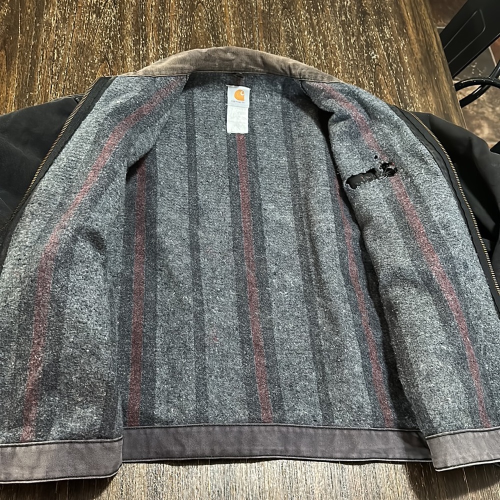 Carhartt Vintage Detroit blanket lined jacket made in USA XXL I believe.
